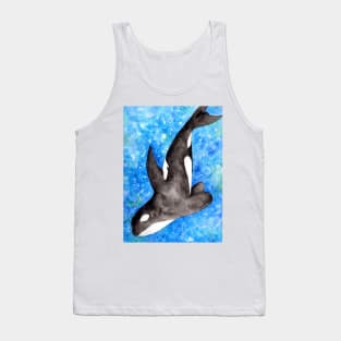 Litlle black whale Tank Top